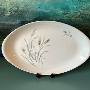 Vintage Summer Song Fine China Japan Beautiful Wheat /Natural/ Nature Platter
